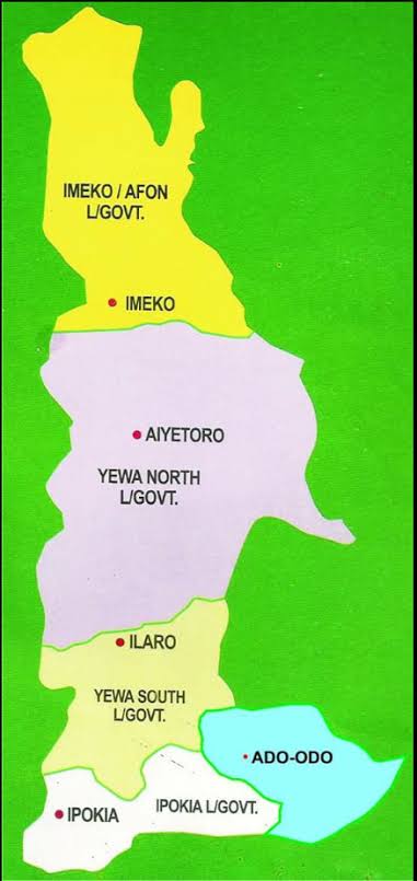 Yewa land map